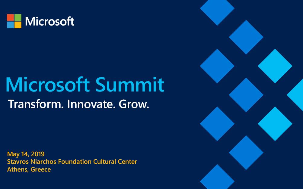 4ο Microsoft Summit «Transform. Innovate. Grow»